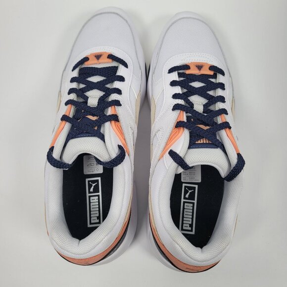 Puma Trinomic Men's White Orange Sneakers 383534-01 US Size 11.5 - Picture 5 of 8